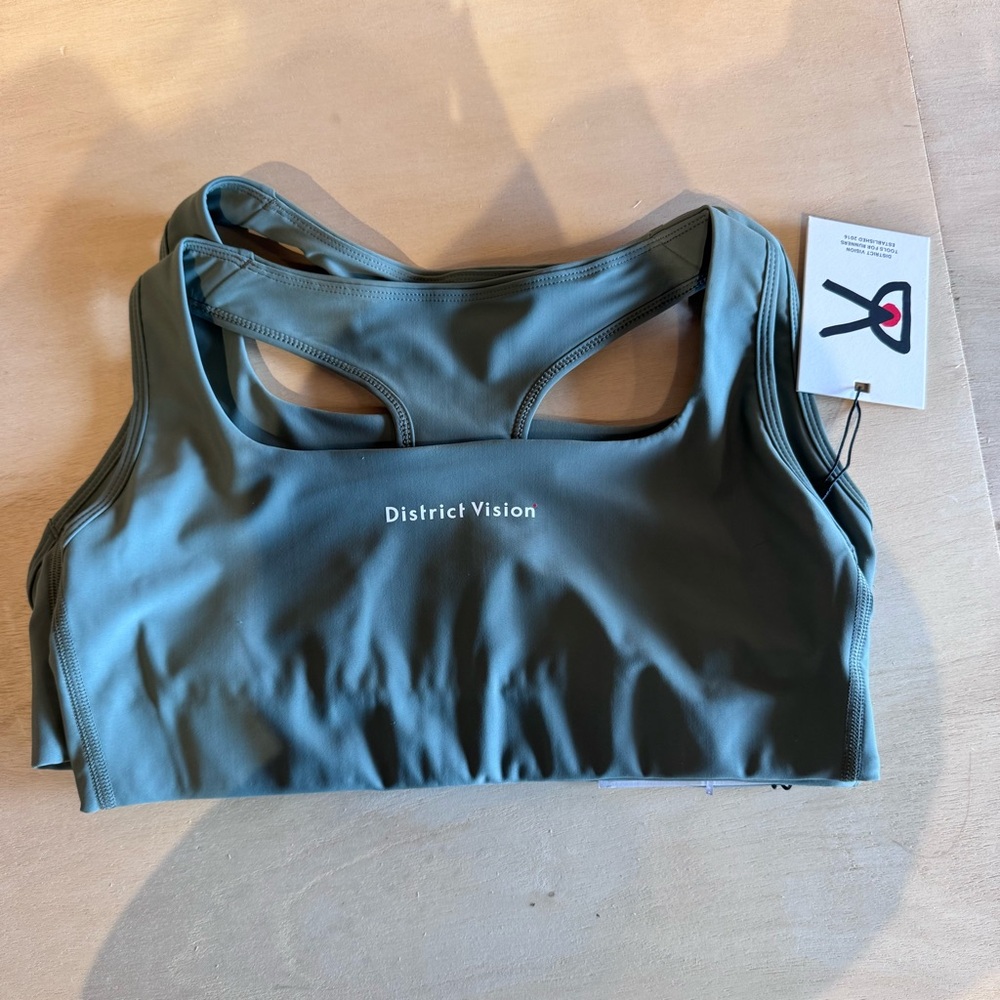 District Women's Sports Bra - Sage Green